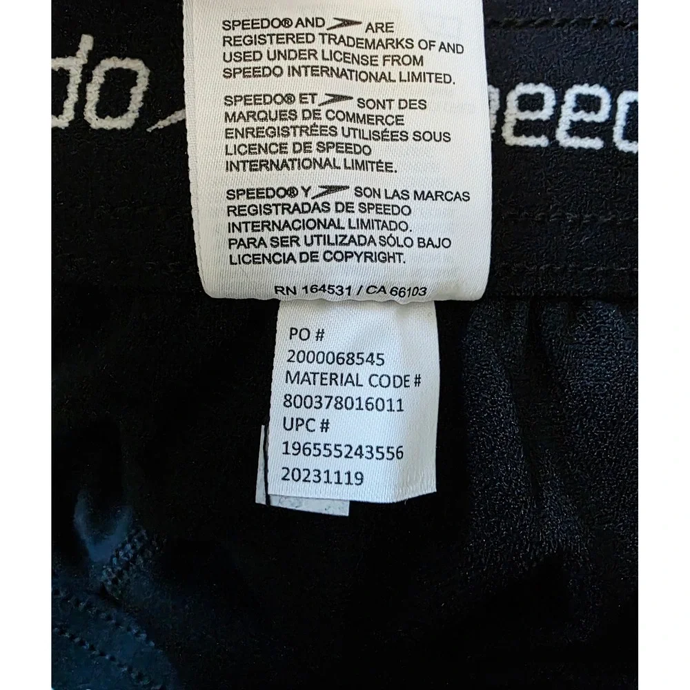 Speedo Mens‎ XL Volley Swim Trunks Purple Abstract Graffiti 4-Way Stretch NWT
